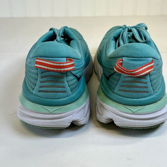 Hoka One One Bondi 7 Running Shoe Aquarelle Blue Green Teal Women’s Size 8 - Picture 6 of 10